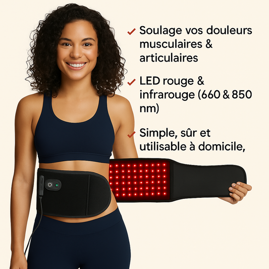 La Ceinture Thérapeutique à LED Rouge (660 & 850 nm)