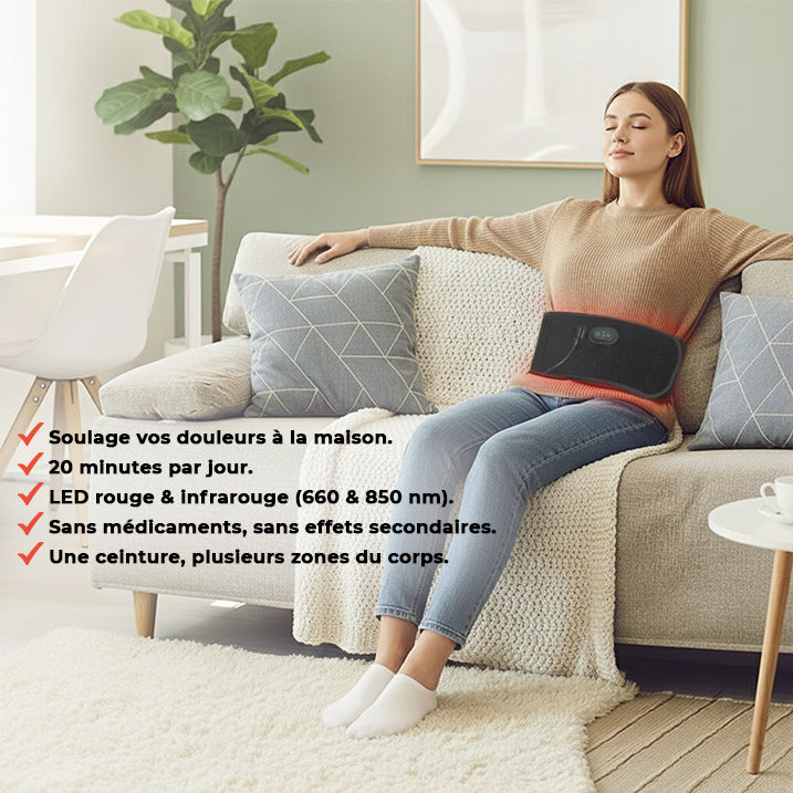 La Ceinture Thérapeutique à LED Rouge (660 & 850 nm)