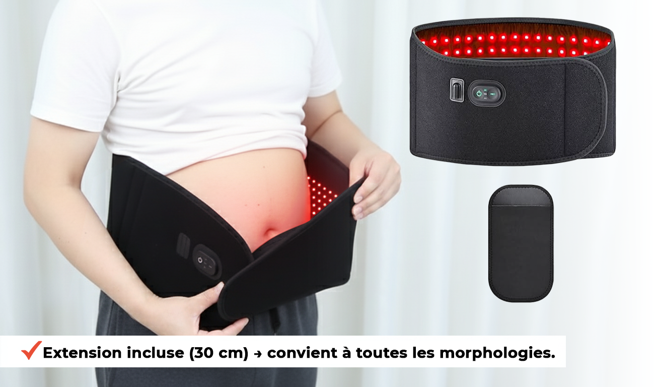 La Ceinture Thérapeutique à LED Rouge (660 & 850 nm)