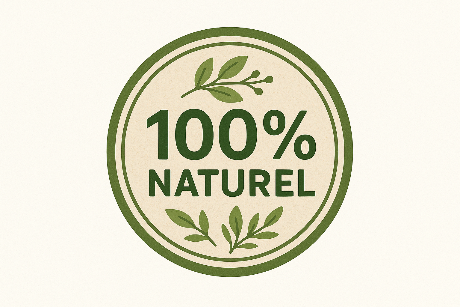 icone 100% naturel